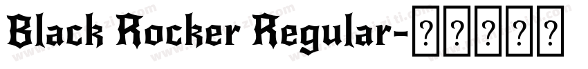 Black Rocker Regular字体转换